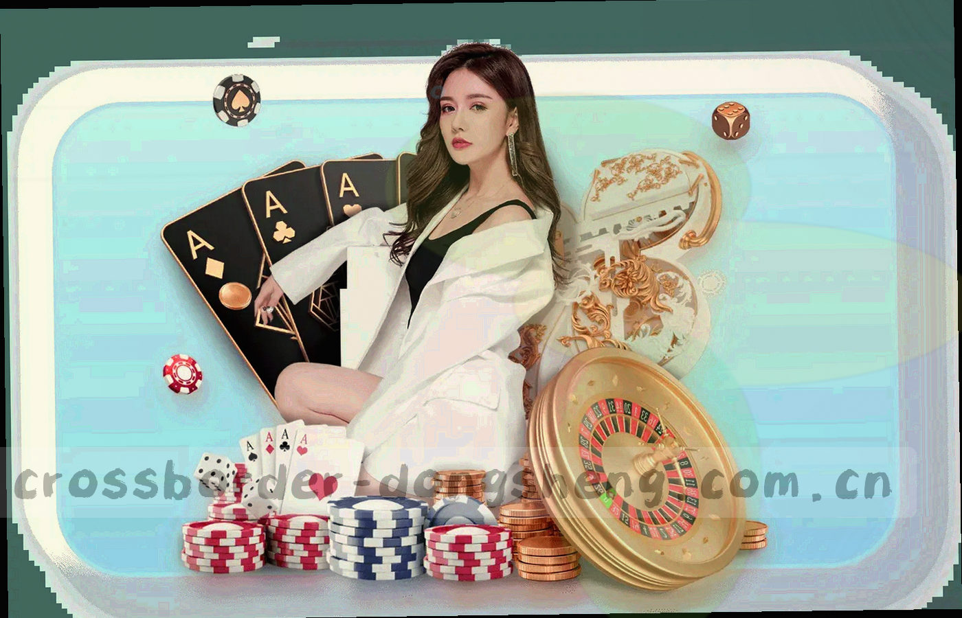 开阔的办公空间里摆放着显示多语种界面的显示器与摊开的资料册，室内无人